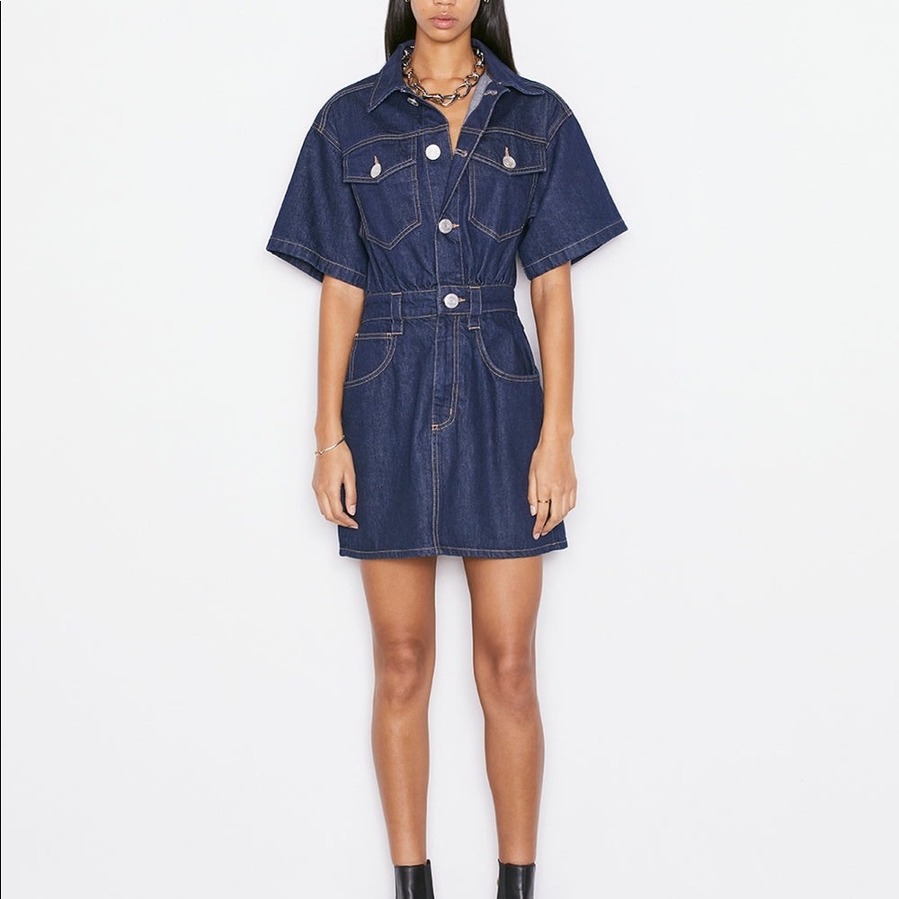 *** NWT FRAME Denim mini dress